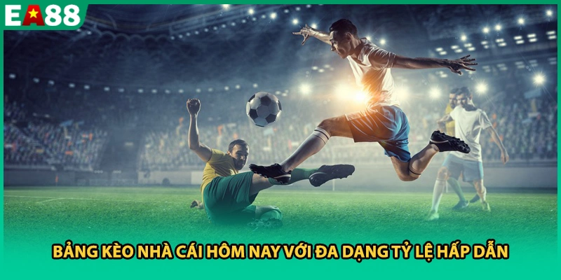 Bảng kèo nhà cái hôm nay với đa dạng tỷ lệ hấp dẫn
