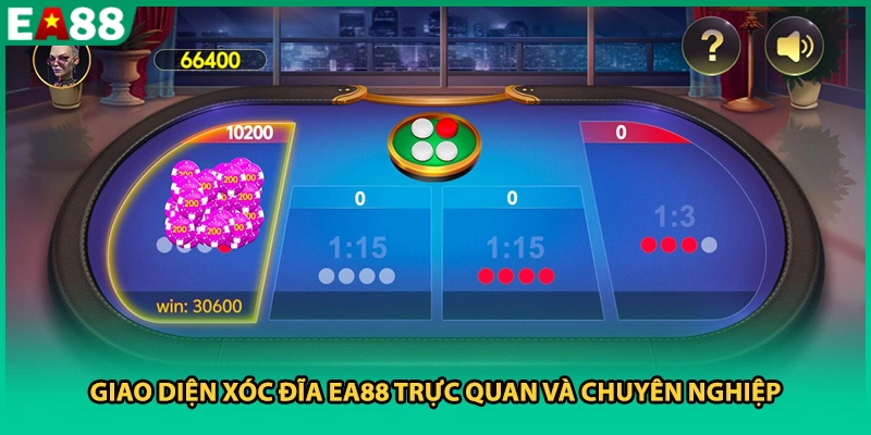 Giao diện Xóc Đĩa EA88 trực quan và chuyên nghiệp