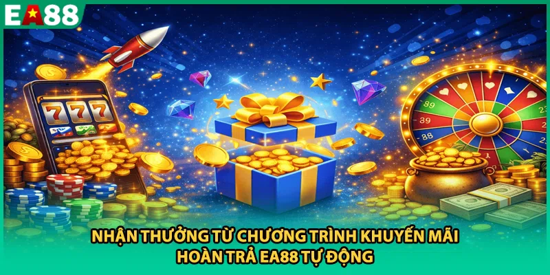 Nhận thưởng từ chương trình khuyến mãi hoàn trả EA88 tự động